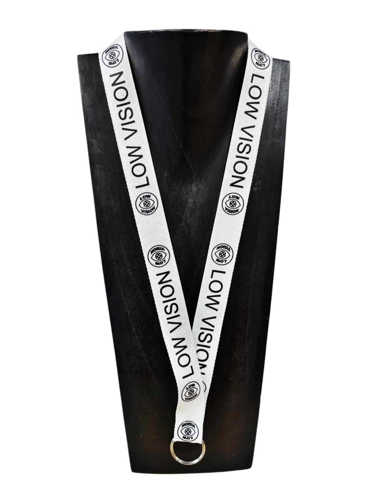 Checkered Eye lanyard on bust